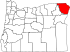 Map of Oregon highlighting Wallowa County.svg