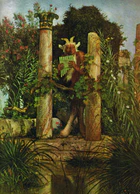 Arnold Böcklin - Faun, die Syrinx blasend (ca. 1875).jpg