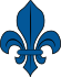 Blue Fleur-de-lys (Flag of Montreal).svg