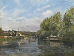 CAMILLE PISSARRO 1831 - 1903 LA SEINE À PORT-MARLY.jpg