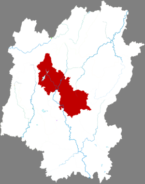 Линчуань на карте