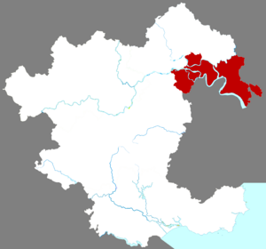 Жунчэн на карте