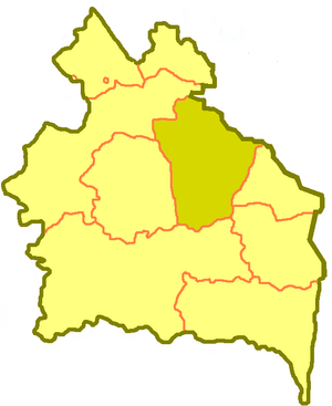 Жарминский район на карте