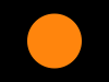 F1 black flag with orange circle.svg