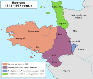 Королевства Бретань в 845—867 годах