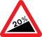 Steep hill upwards (20&nbsp;%)