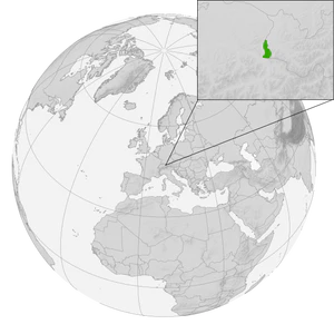 Лихтенштейн на карте Европы