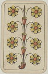 Swiss card deck - 1850 - 8 of Flowers.jpg