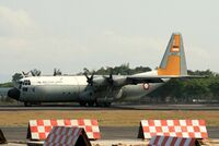 TNI-AU (Indonesian Air Force) Lockheed C-130H-30 Hercules serial number A-1317 lands at Yogyakarta's Adisucipto International Airport.jpg