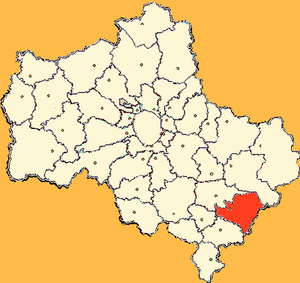 Луховицкое благочиние на карте