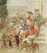 Брюллов Прогулка Людовика XV в детстве.jpg