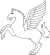 Meuble héraldique Pégase ruant.svg