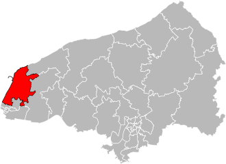 Кантон на карте департамента Приморская Сена