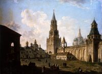 Алексеев, Фёдор Яковлевич - Вид в Кремле у Спасской башни на Вознесенский монастырь.jpg