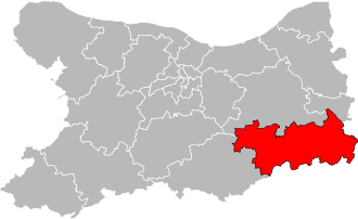 Кантон на карте департамента Кальвадос