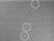 A noisy image showing a few bright dots marked by circles