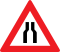 Verengte Fahrbahn