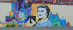 Mural en el colegio de educación infantil y primaria María Moliner de Zaragoza.