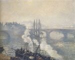 Camille Pissarro - Pont Corneille à Rouen, brume du matin 1127.jpg