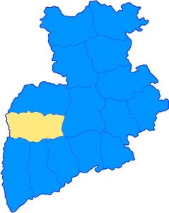 Черниговский уезд на карте