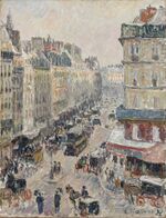 Camille Pissarro - La Rue Saint-Lazare, effet de soleil - Ordrupgaard (PD 1153).jpg