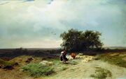 Fedor Vasilyev Return of the herd 1868.jpg