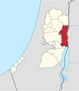 Иерихон на карте