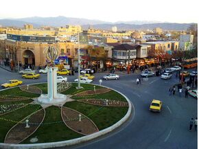 Khoy city center in iran country.jpg