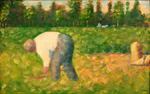 'Paysan travaillant' by Georges Seurat, 1882-83.jpg