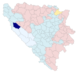 Дрвар на карте