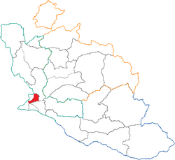 Кантон на карте департамента Воклюз