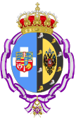 Coat of Arms of Olga Constantinovna of Russia, Queen of Greece (Order of María Luisa).svg