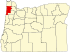 Map of Oregon highlighting Tillamook County.svg