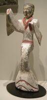 Tomb figure of dancing girl, Han Dynasty (202 BC-220 AD)