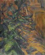 Rochers et branches à Bibémus, par Paul Cézanne, FWN 333.jpg
