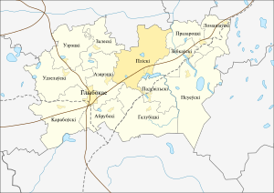 Плисский сельсовет на карте