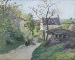 Camille Pissarro (French, 1830-1903) Le grand noyer à l'Hermitage.jpg