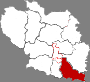 Хугуань на карте