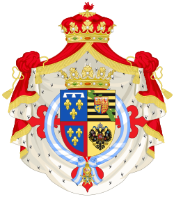 Coat of Arms of Alvaro of Orleans, 6th Duke of Galliera.svg