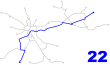 Krakow tram line 22.svg