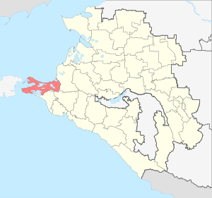 Темрюкский район на карте