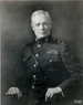 A black and white image of Louis Little, a white male in his Marine Corps dress uniform