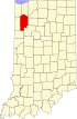 Map of Indiana highlighting Jasper County.svg