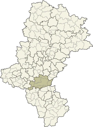 Пщинский повят на карте