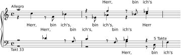 BWV 244 Incipit Nr. 15b Herr, bin ich's.svg