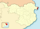 Расположение муниципалитета на карте провинции