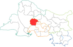 Кантон на карте департамента Буш-дю-Рон