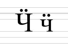 Cyrillic letter che with diaeresis.svg