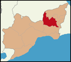 Эргене на карте