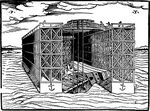 Floating Dock. Woodcut included in the 'Descrittione' of Venice 1560.jpg